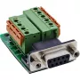 InLine 92501A Conector de fios bloco de terminais / D-Sub 9 preto, verde