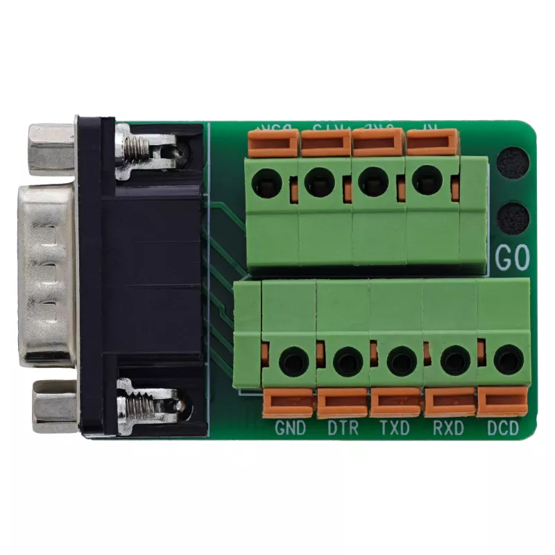 InLine 92501B Conector de cabos bloco de terminais / D-Sub 9 preto, verde