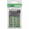 InLine 92501B Conector de cabos bloco de terminais / D-Sub 9 preto, verde