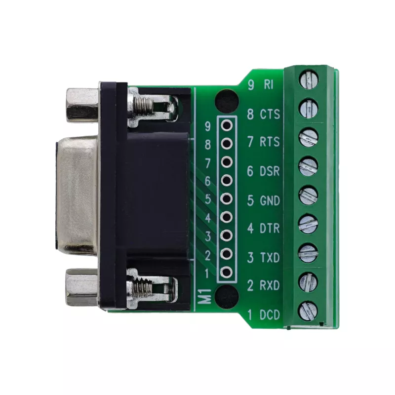 InLine 92501C Conector de cabos bloco de terminais / D-Sub 9 preto, verde