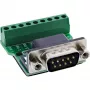 InLine 92501D Conector de fios bloco de terminais / D-Sub 9 preto, verde