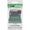 InLine 92501D Conector de fios bloco de terminais / D-Sub 9 preto, verde