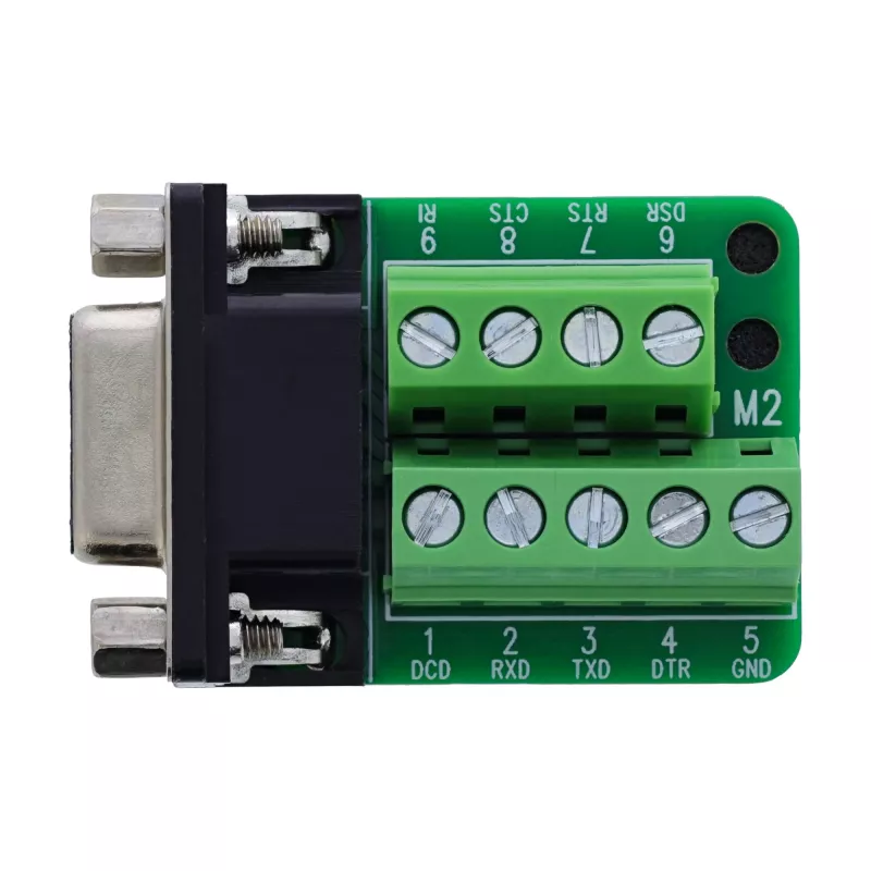 InLine 92501E Conector de cabos bloco de terminais / D-Sub 9 preto, verde