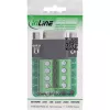 InLine 92501E Conector de cabos bloco de terminais / D-Sub 9 preto, verde