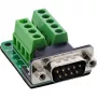 InLine 92501F Conector de cabos bloco de terminais / D-Sub 9 preto, verde