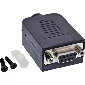 InLine 92501H Conector de cabos bloco de terminais / D-Sub 9 preto