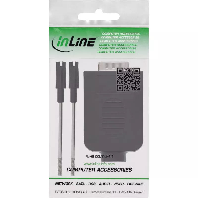 InLine 92501I Conector de cabos bloco de terminais / D-Sub 9 preto