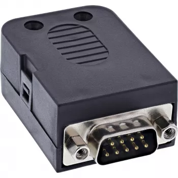 InLine 92501J Conector de cabos borne de série / D-Sub 9 preto