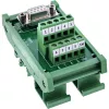 InLine 92501K Conector de fios bloco de terminais / D-Sub 9 verde