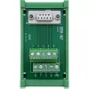 InLine 92501K Conector de fios bloco de terminais / D-Sub 9 verde