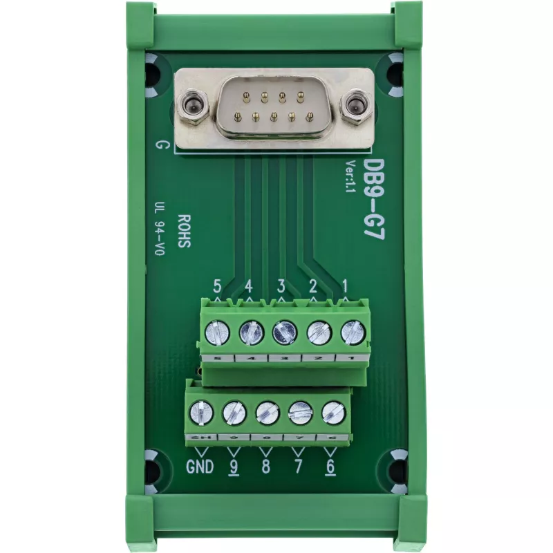 InLine 92501L Conector de cabos bloco de terminais / D-Sub 9 verde