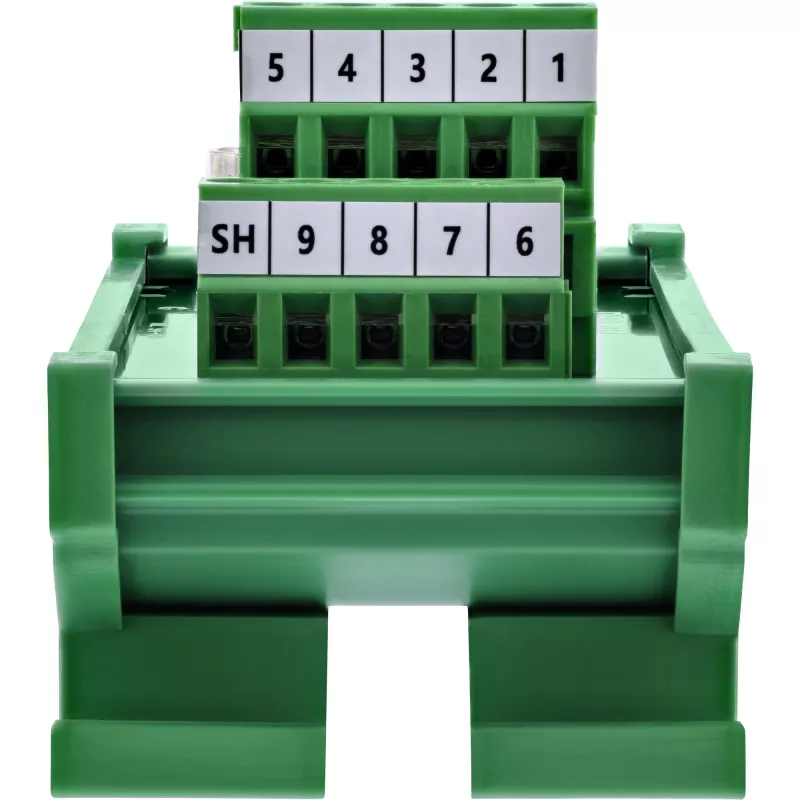 InLine 92501L Conector de cabos bloco de terminais / D-Sub 9 verde