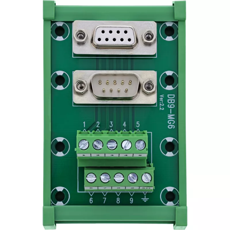 InLine 92501M Conector de cabos bloco de terminais / D-Sub 9 verde