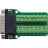 InLine 92502B Conector de cabos bloco de terminais / D-Sub 15 preto, verde