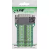 InLine 92502B Conector de cabos bloco de terminais / D-Sub 15 preto, verde