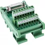 InLine 92502C Conector de cabos bloco de terminais / D-Sub 15 verde