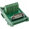 InLine 92502D Conector de cabos bloco de terminais / D-Sub 15 verde
