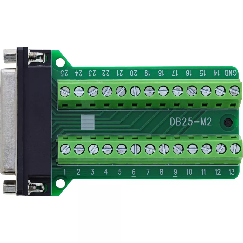 InLine 92502E Conector de cabos bloco de terminais / D-Sub 25 verde
