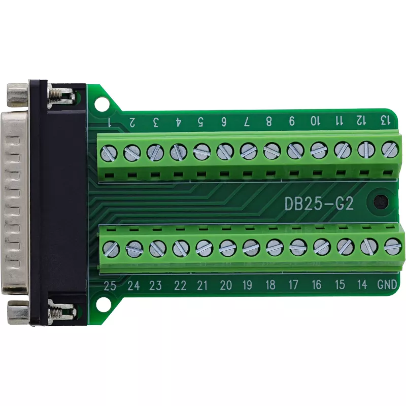 InLine 92502F Conector de cabos borne de série / D-Sub 25 verde