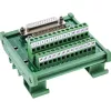 InLine 92502G Conector de cabos bloco de terminais / D-Sub 25 verde