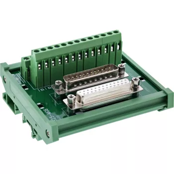 InLine 92502G Conector de cabos bloco de terminais / D-Sub 25 verde