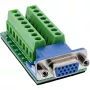 InLine 92503A Conector de fios bloco de terminais, VGA (HD15) azul, verde
