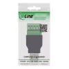 InLine 92504A Conector de cabos USB-A / bloco de terminais, 5 pinos preto, verde