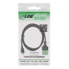 InLine 92504E Conector de fios USB-C / bloco de terminais, 5 pinos preto, verde