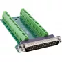 InLine 92502J Conector de fios bloco de terminais / D-Sub 37 preto, verde
