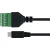 InLine 92504C Adaptador de cabo Micro USB / bloco de terminais, 5 pinos preto, verde