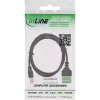 InLine 92504I Conector de cabos USB-B / bloco de terminais, 5 polos, preto, verde
