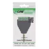 InLine 92504J Conector de cabos ficha jack TRRS de 3,5 mm 4 polos / bloco de terminais 4 ligações, preto, verde