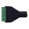 InLine 92504K Adaptador de cabo conector fêmea jack TRRS de 3,5 mm 4 polos / bloco de terminais 4 terminais, preto, verde