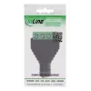 InLine 92504K Adaptador de cabo conector fêmea jack TRRS de 3,5 mm 4 polos / bloco de terminais 4 terminais, preto, verde