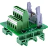InLine 92504O Conector de cabos IDC 10 / bloco de terminais 5 terminais, verde, cinzento-claro