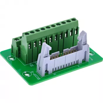 InLine 92504P Tomada IDC 20 para bloco de terminais de 10 pinos, montagem em PCB