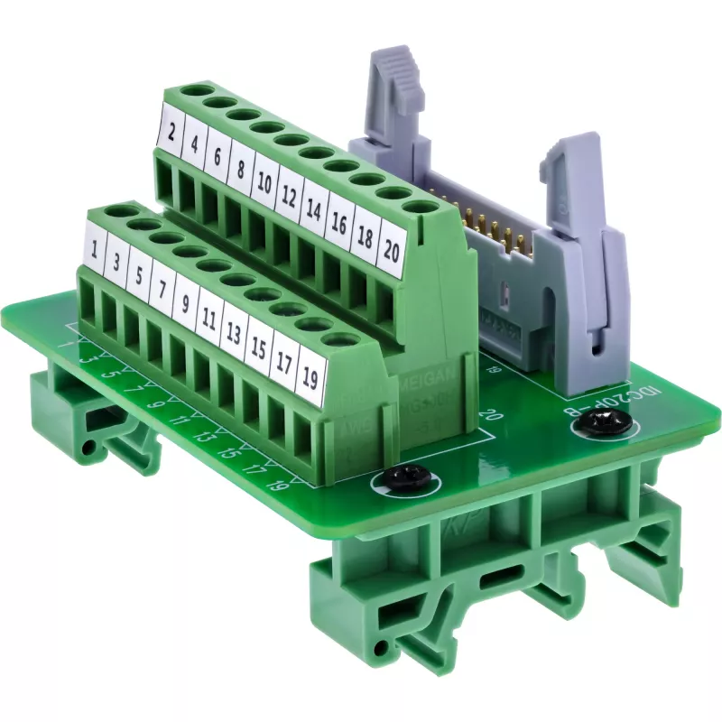 InLine 92504P Tomada IDC 20 para bloco de terminais de 10 pinos, montagem em PCB