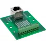 InLine 92505A Conector de cabos RJ45 8P8C / bloco de terminais 9 polos, verde