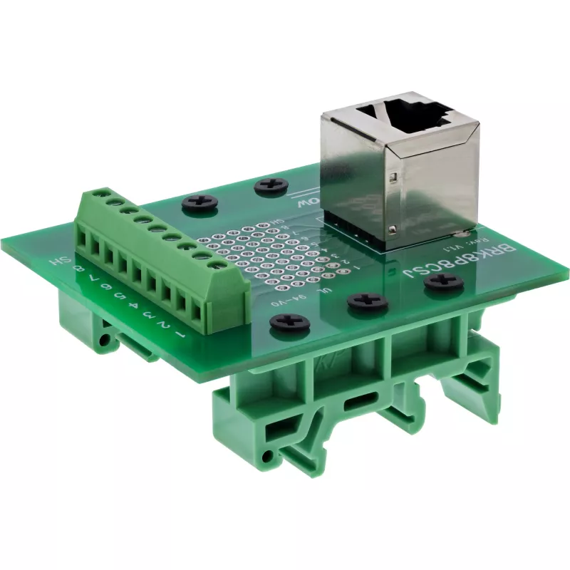 InLine 92505A Conector de cabos RJ45 8P8C / bloco de terminais 9 polos, verde