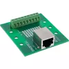 InLine 92505B Bloco de terminais com tomada RJ45, reto, calha DIN