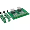 InLine 92505C Bloco de terminais com tomada RJ45 dupla, reto, calha DIN