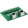 InLine 92505D Conector de cabos 2x RJ45 8P8C / 2x bloco de terminais 9 terminais, verde