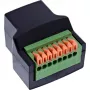 InLine 92505E Conector de cabos RJ45 8P8C / bloco de terminais, 8 polos, preto