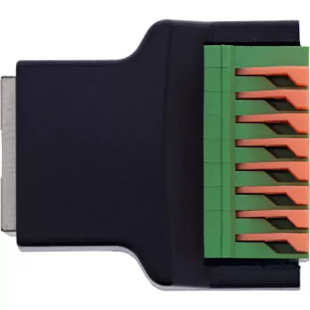 InLine 92505E Conector de cabos RJ45 8P8C / bloco de terminais, 8 polos, preto