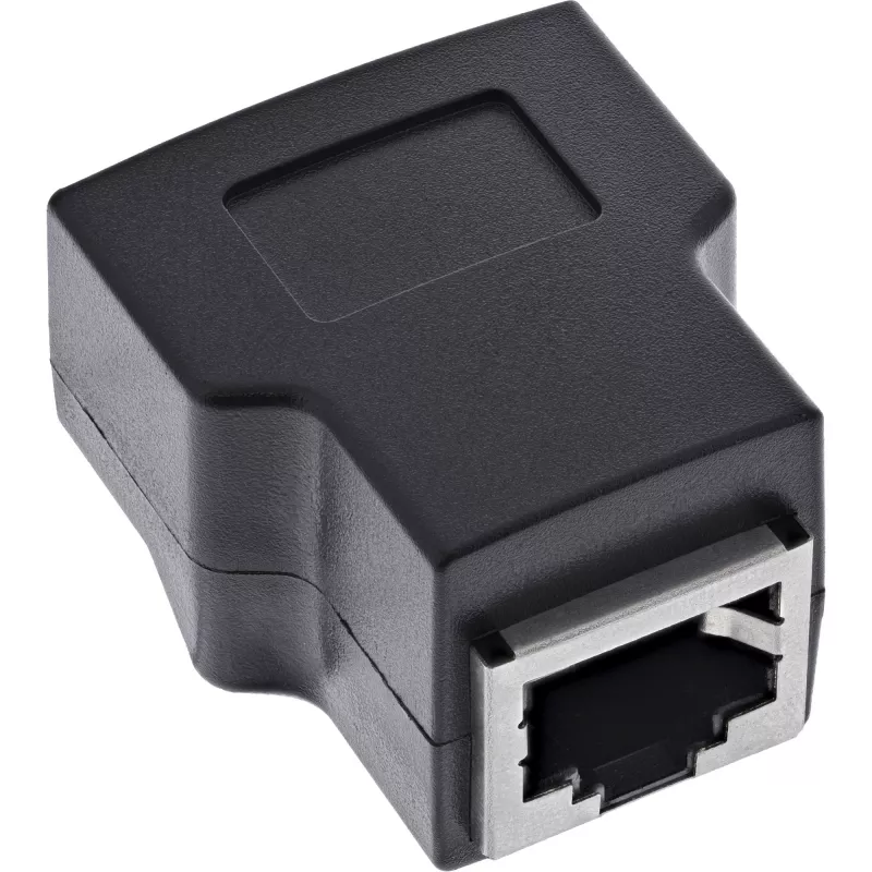 InLine 92505E Conector de cabos RJ45 8P8C / bloco de terminais, 8 polos, preto