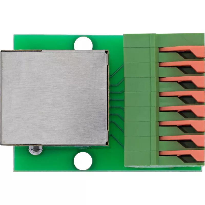 InLine 92505F Conector de fios RJ45 Cat.5e 8P8C / bloco de terminais, 8 polos, verde
