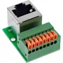 InLine 92505G Conector de fios RJ45 Cat.5e 8P8C / bloco de terminais, 8 polos, verde