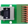 InLine 92505G Conector de fios RJ45 Cat.5e 8P8C / bloco de terminais, 8 polos, verde