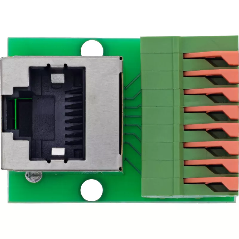 InLine 92505G Conector de fios RJ45 Cat.5e 8P8C / bloco de terminais, 8 polos, verde