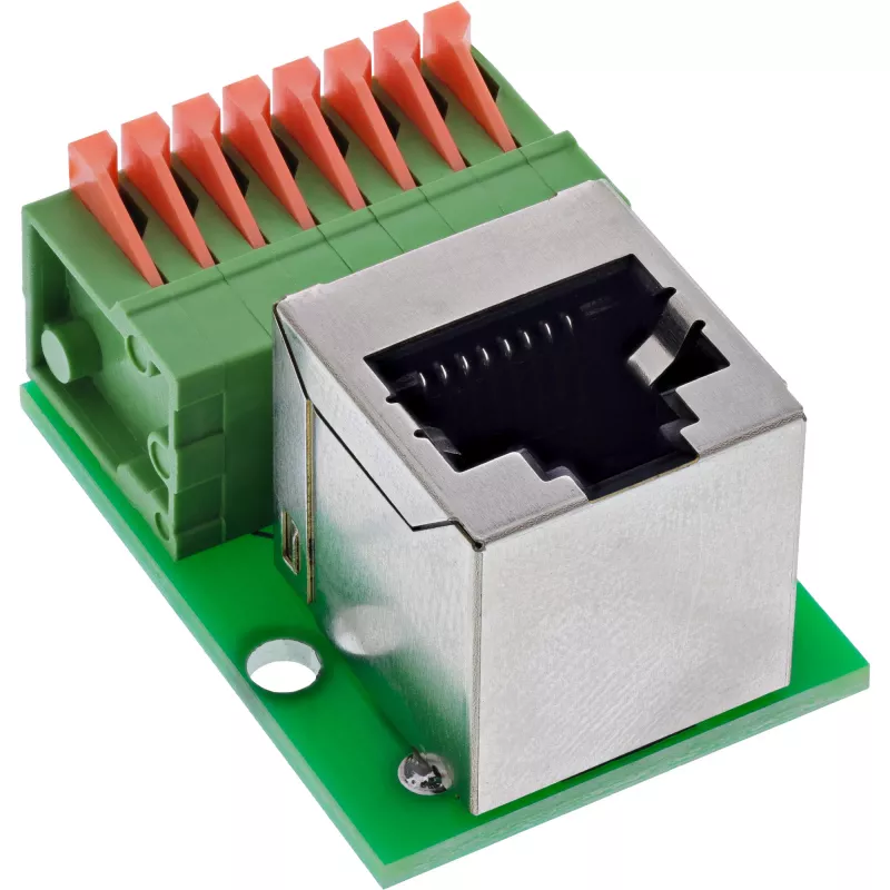InLine 92505G Conector de fios RJ45 Cat.5e 8P8C / bloco de terminais, 8 polos, verde